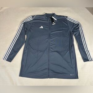 NWT Adidas Aeroready Slim Fit Men's Performance Zip-Up Jacket in Gray 3XLT